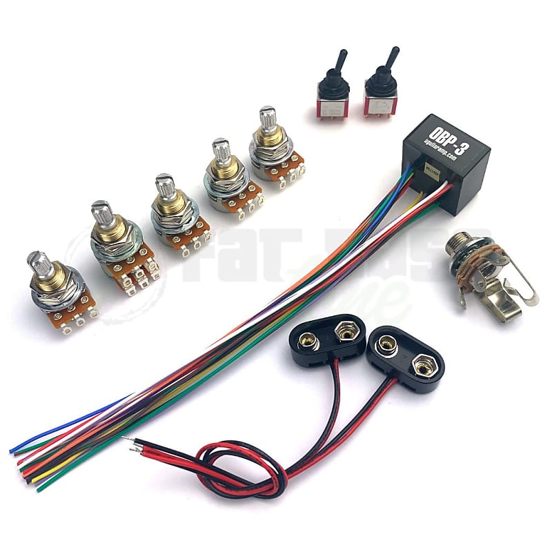 Басс гитара Aguilar OBP-3 Custom 3 Band Bass Preamp Kit for 2 Pickup - 5 Knob & 2 Switch Configuration