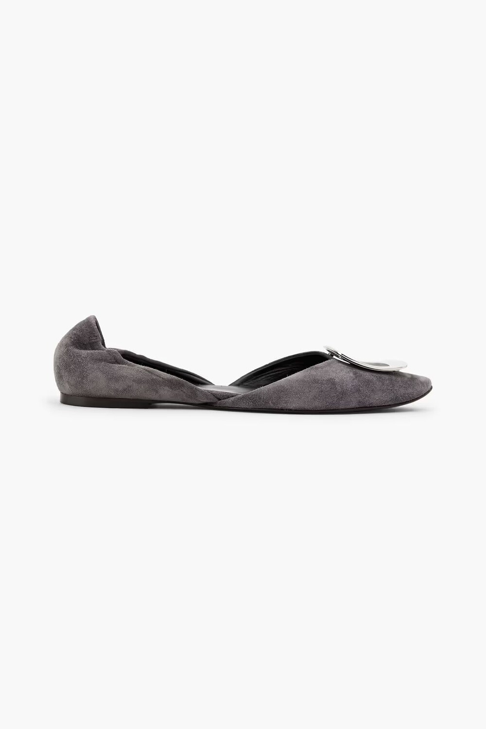 

Балетки из замши Roger Vivier, темно-серый