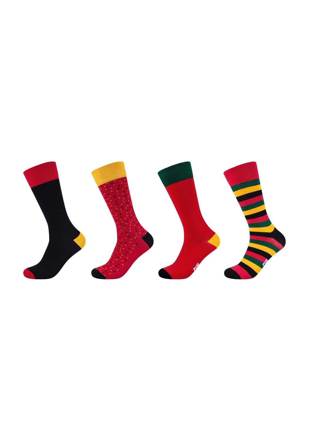 цена Носки Fun Socks 4 шт graphics, цвет aurora red