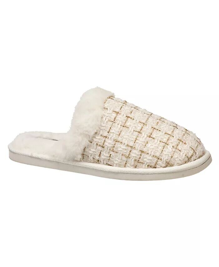 

Женские трикотажные шлепанцы в клетку Nine West, коричневый