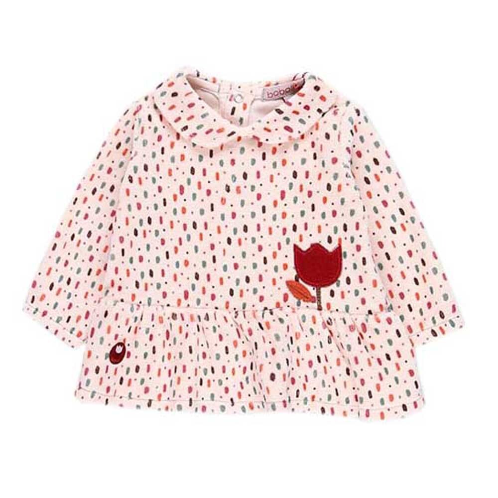 

Короткое платье Boboli Velour Polka Dot, розовый