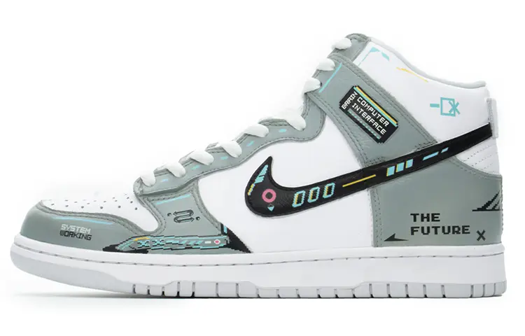 

Мужские кроссовки Nike Dunk Hi SP SS серые