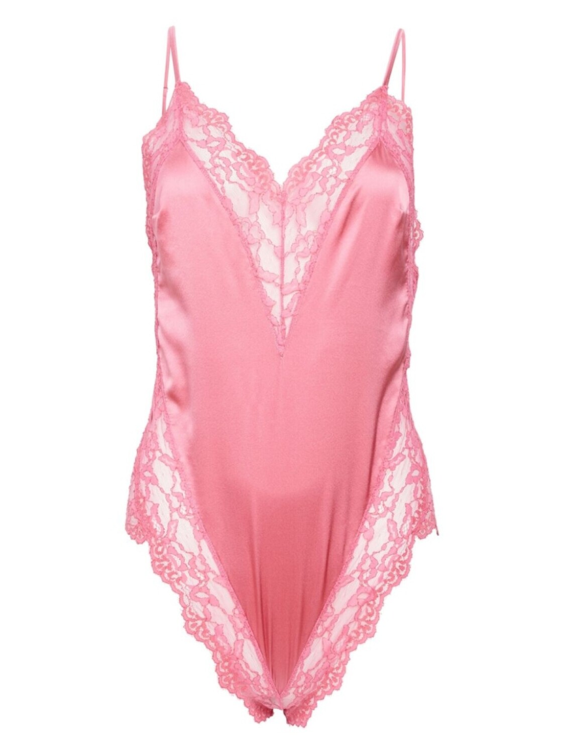 

Fleur Du Mal боди Venus с кружевными вставками, розовый