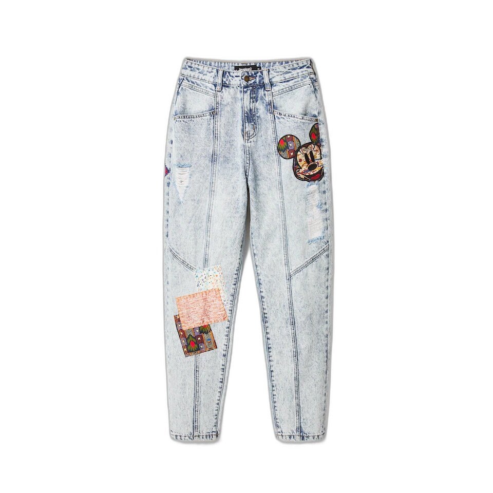 

Брюки Desigual Patch Mickey, синий
