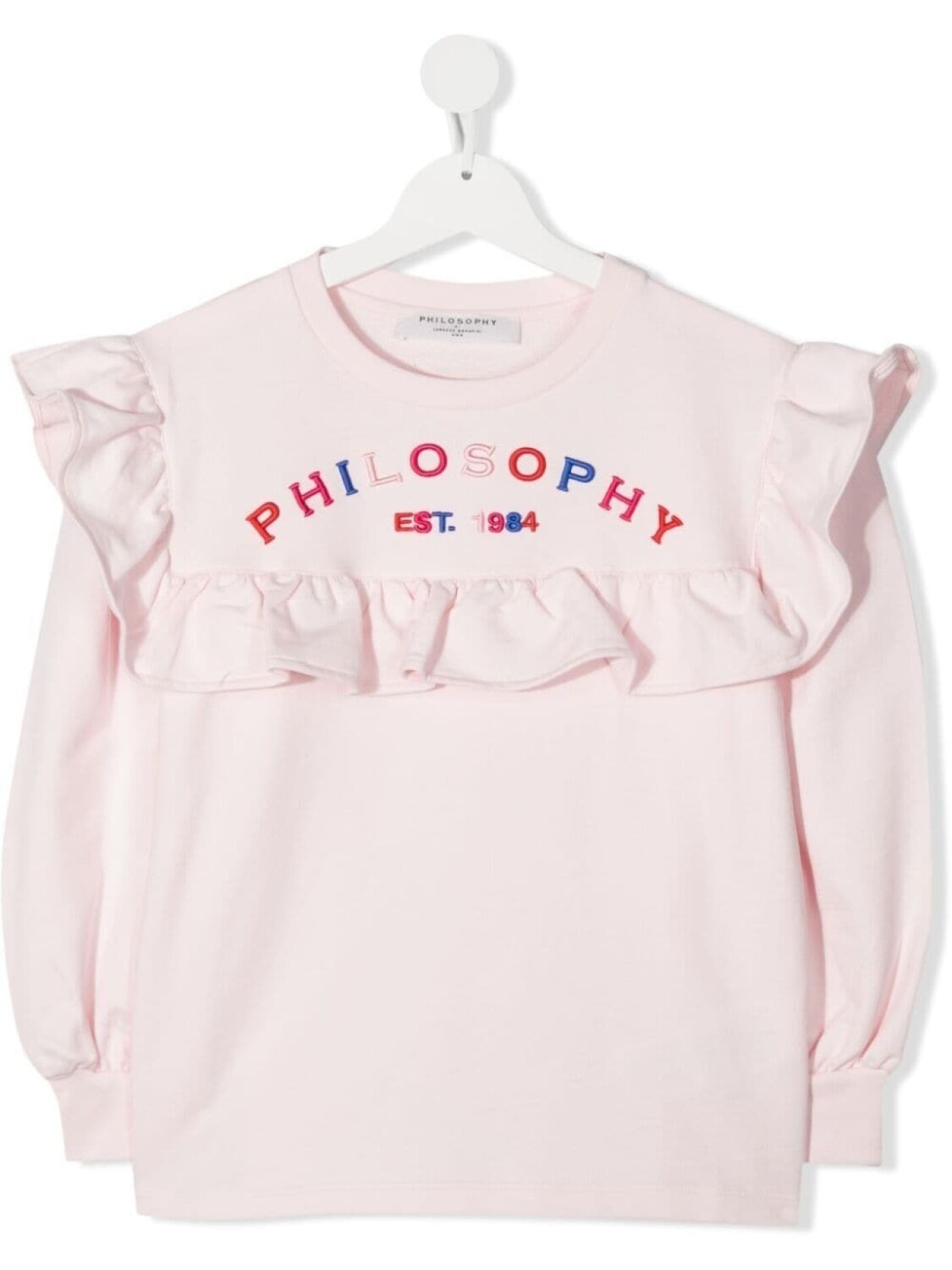 

Джемпер с оборками Philosophy Di Lorenzo Serafini Kids, розовый