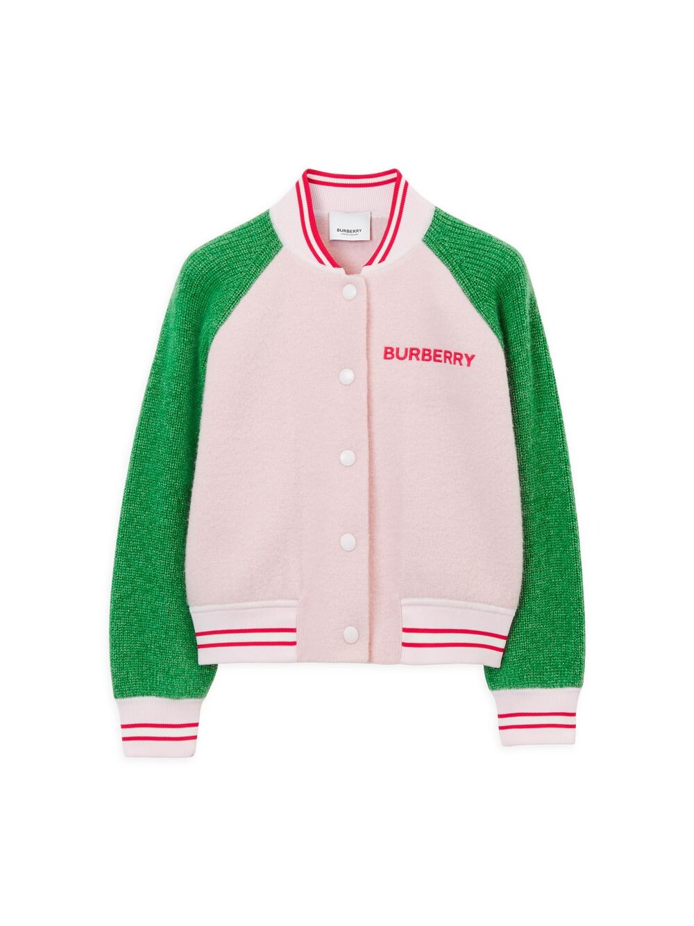 

Вязаный бомбер для маленьких девочек Burberry