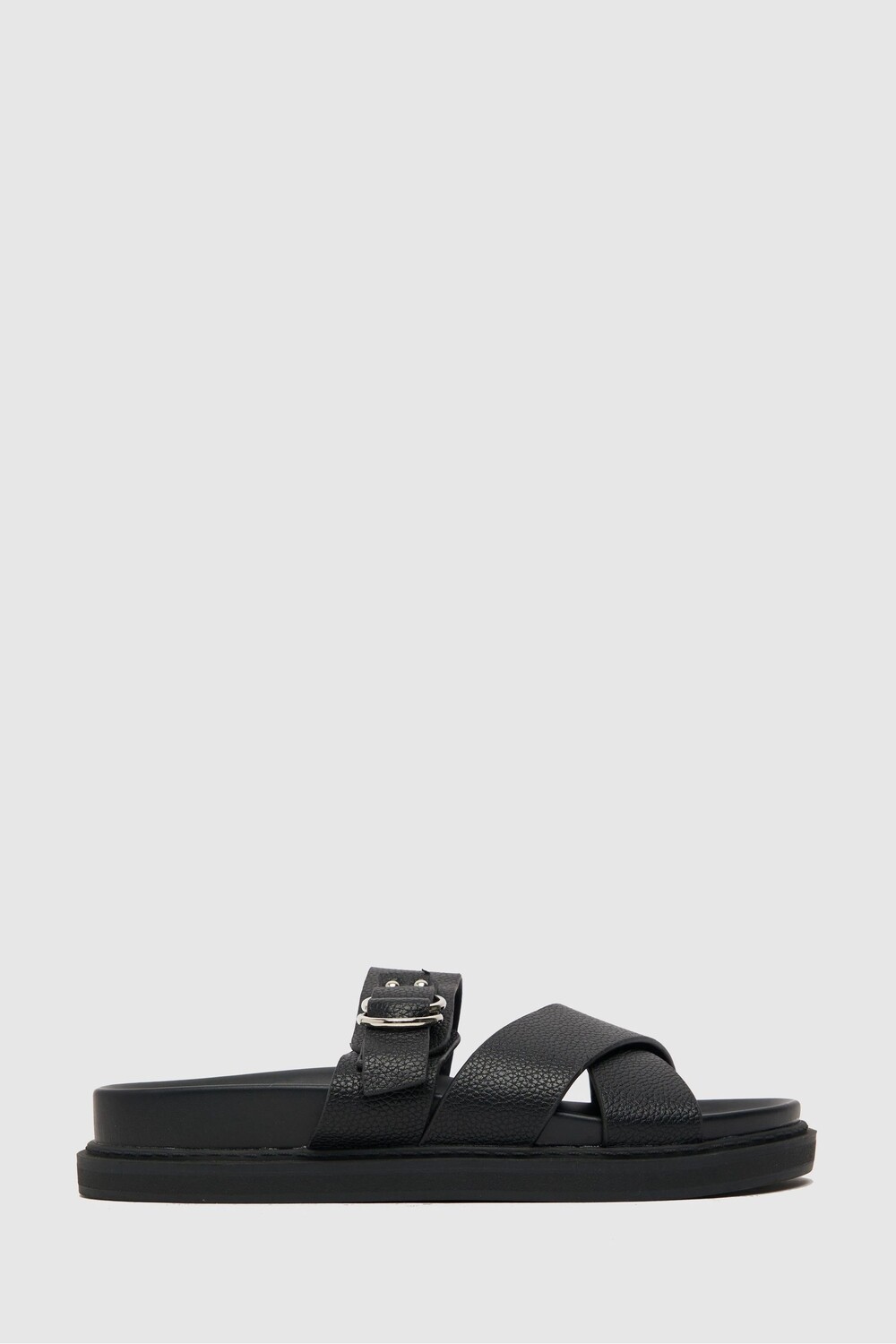 

Сандалии Tamara с профилированной подошвой и пряжкой Schuh, черный