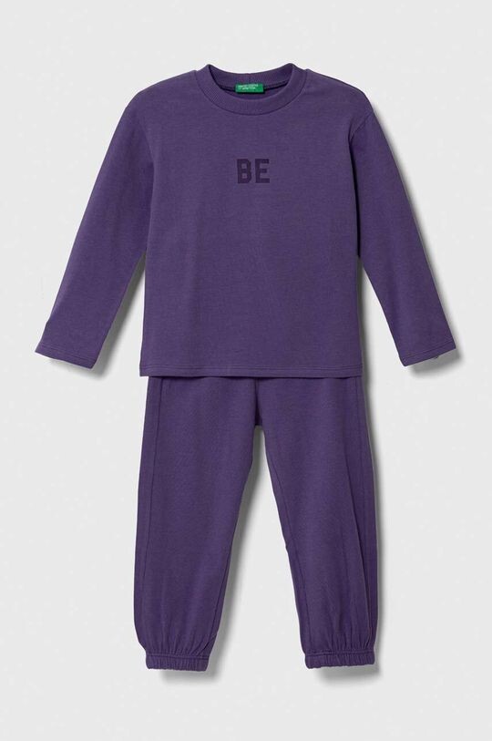 

Детская пижама United Colors of Benetton, фиолетовый