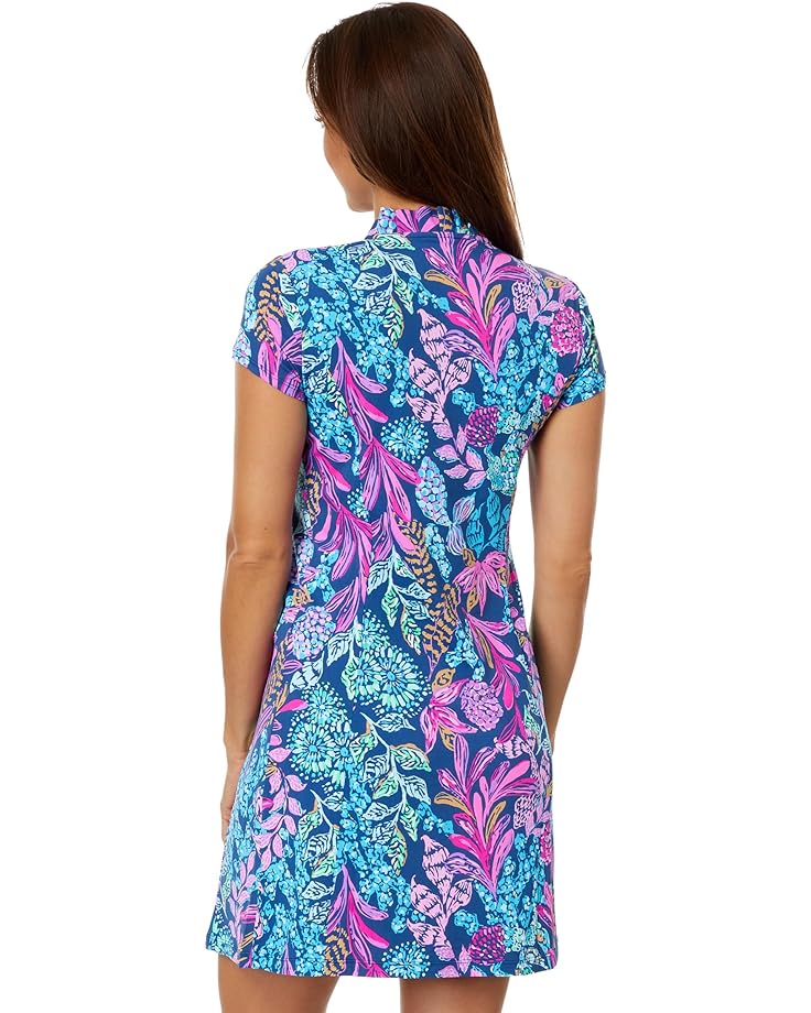 

Платье Lilly Pulitzer Caicos Dress Upf 50+, цвет Aegean Navy Calypso Coast