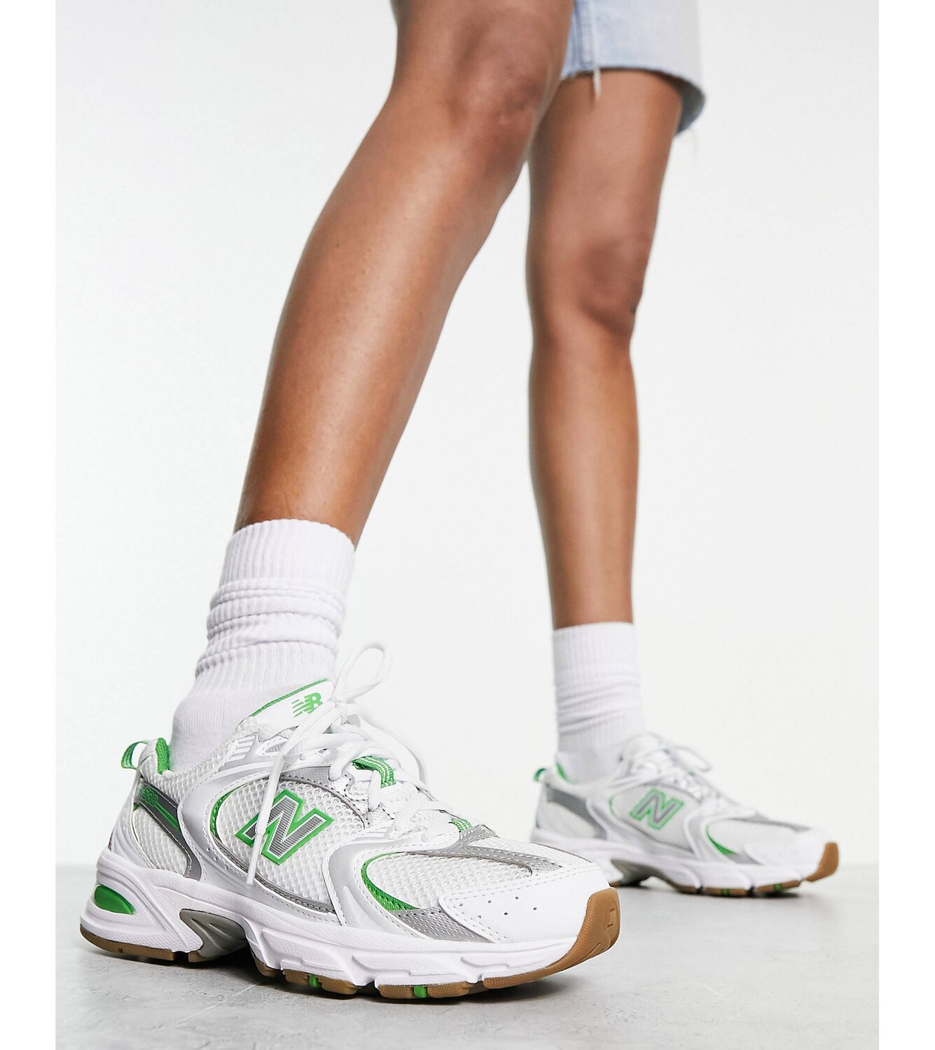 

Бело-зеленые кроссовки New Balance 530 — эксклюзивно для ASOS, Зеленый