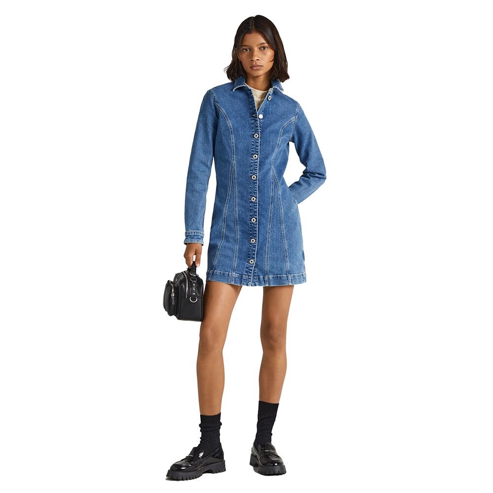 

Платье с длинным рукавом Pepe Jeans Yoni, синий