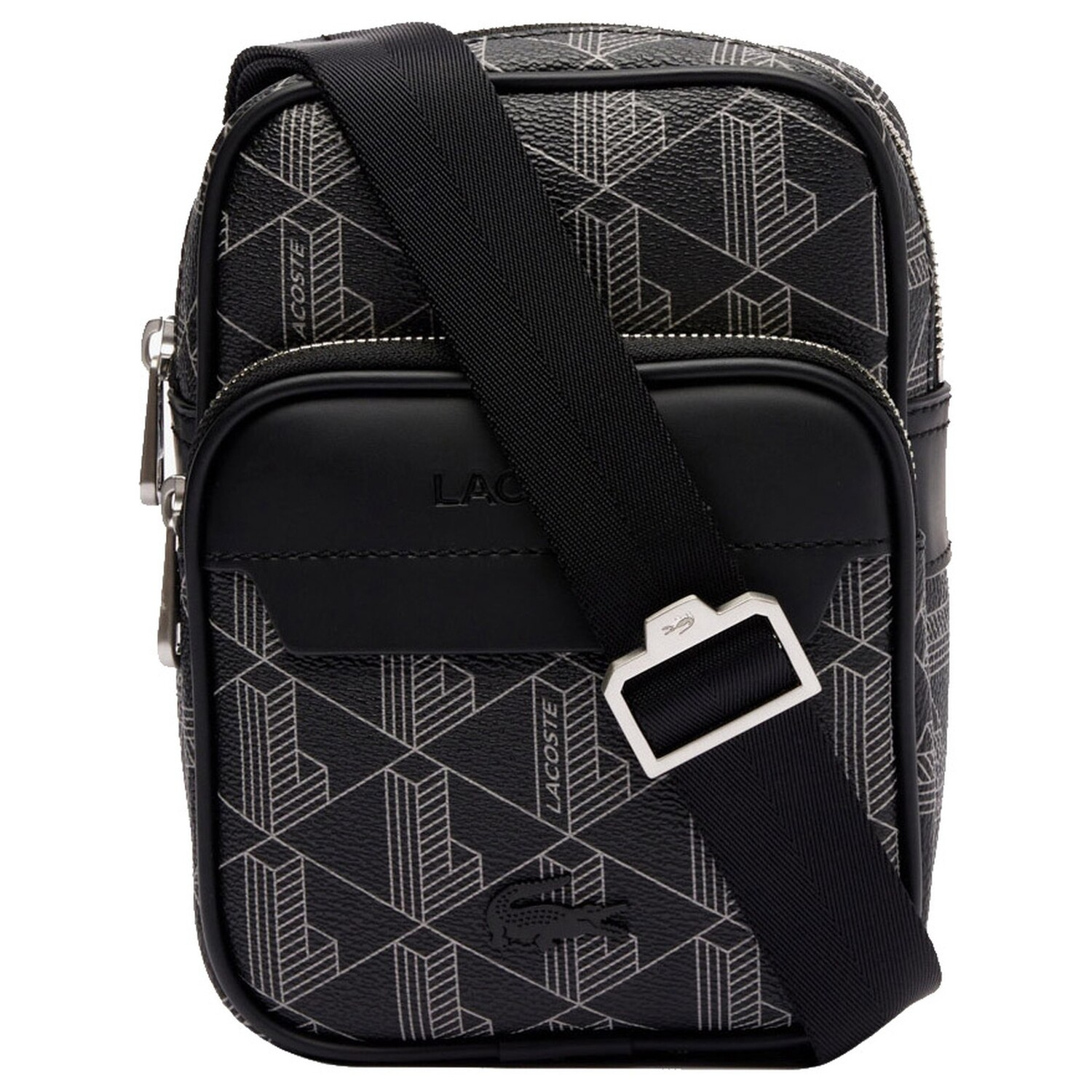 

Сумка через плечо Lacoste The Blend S 18.5 cm, цвет monogram noir gris