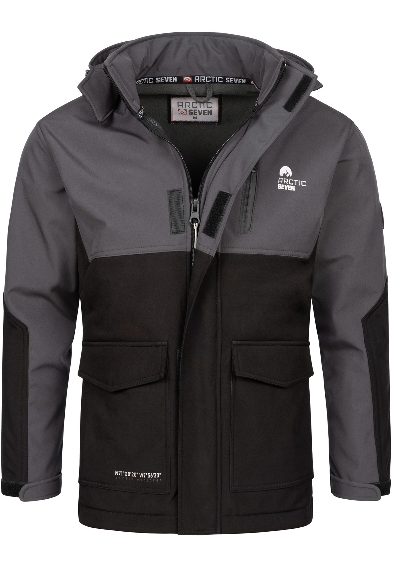 Куртка Arctic Seven Jacke ASSurvivo, темно-серый флисовая куртка arctic seven as 325 темно серый