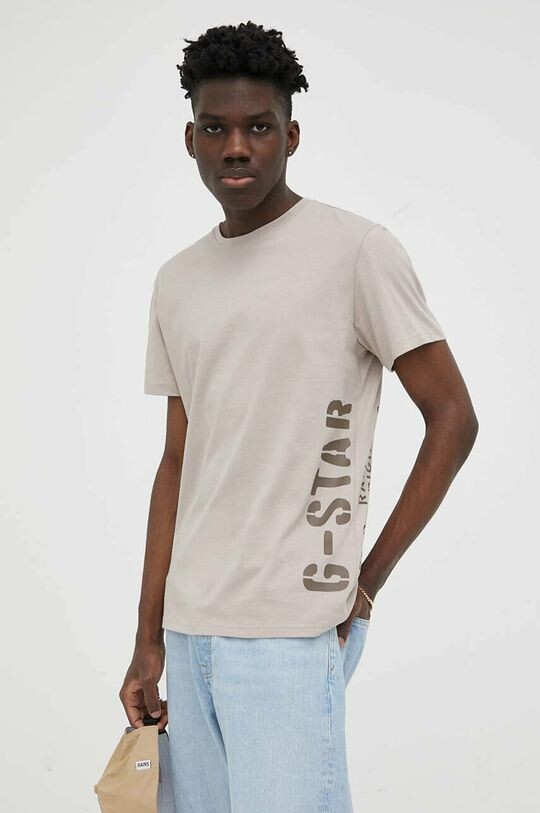 

Футболка G-Star из необработанного хлопка G-Star Raw, бежевый