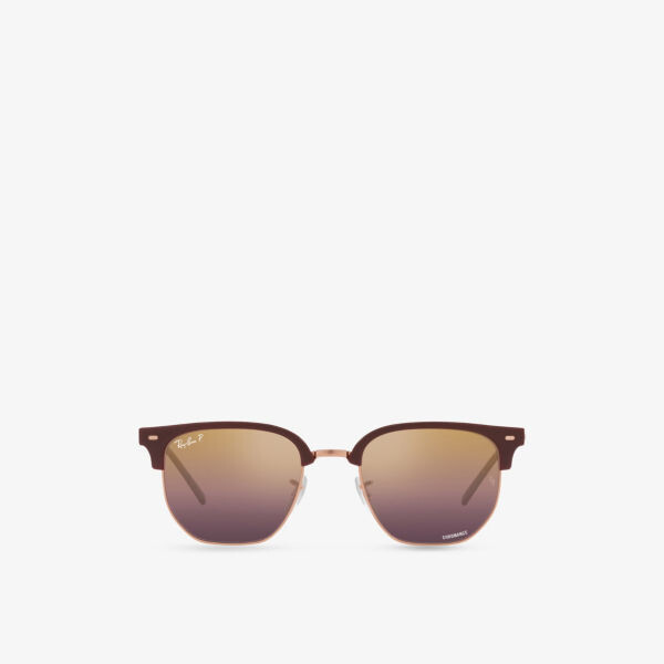 

RB4416 Новые солнцезащитные очки Clubmaster в неправильной оправе из пропионата Ray-Ban, синий