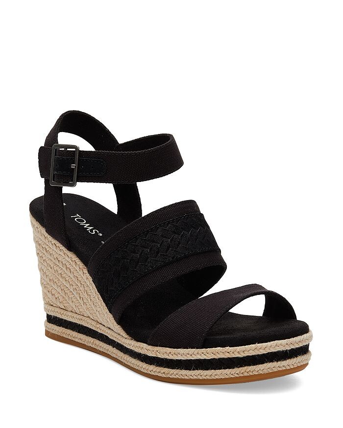

Женские босоножки на танкетке Madely Espadrille с ремешками TOMS
