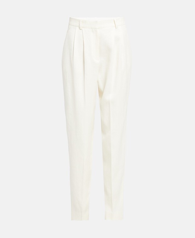 

Льняные брюки Boss, цвет Wool White