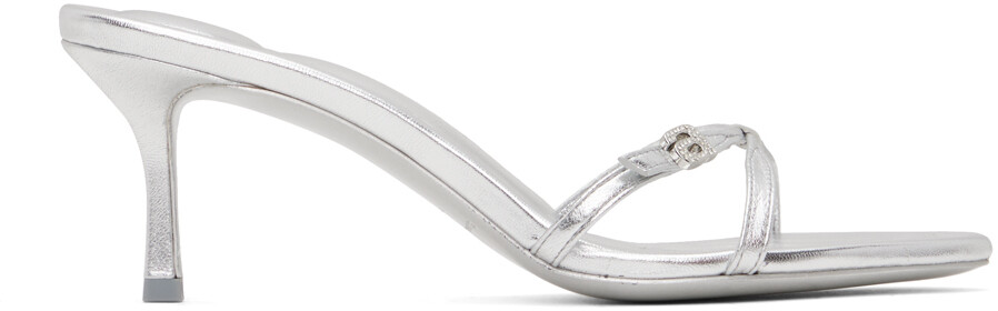 

Alexander Wang Серебристые босоножки на каблуке Lucienne 65