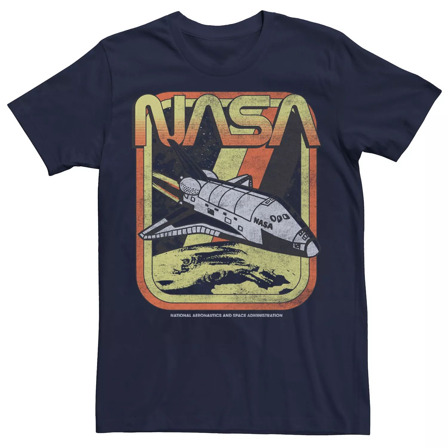 Мужская футболка с плакатом в стиле ретро NASA Licensed Character