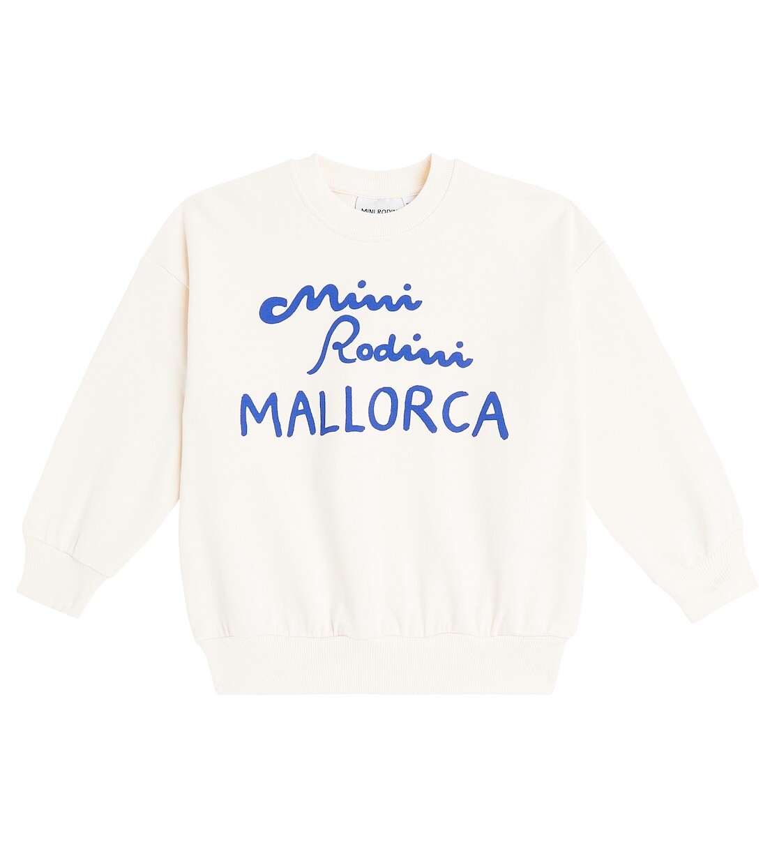 

Толстовка из хлопка с принтом Mallorca Mini Rodini, белый