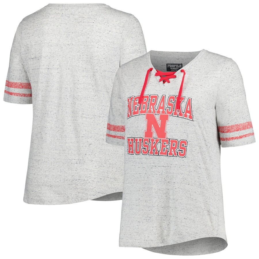 

Футболка с коротким рукавом Profile Nebraska Huskers, серый
