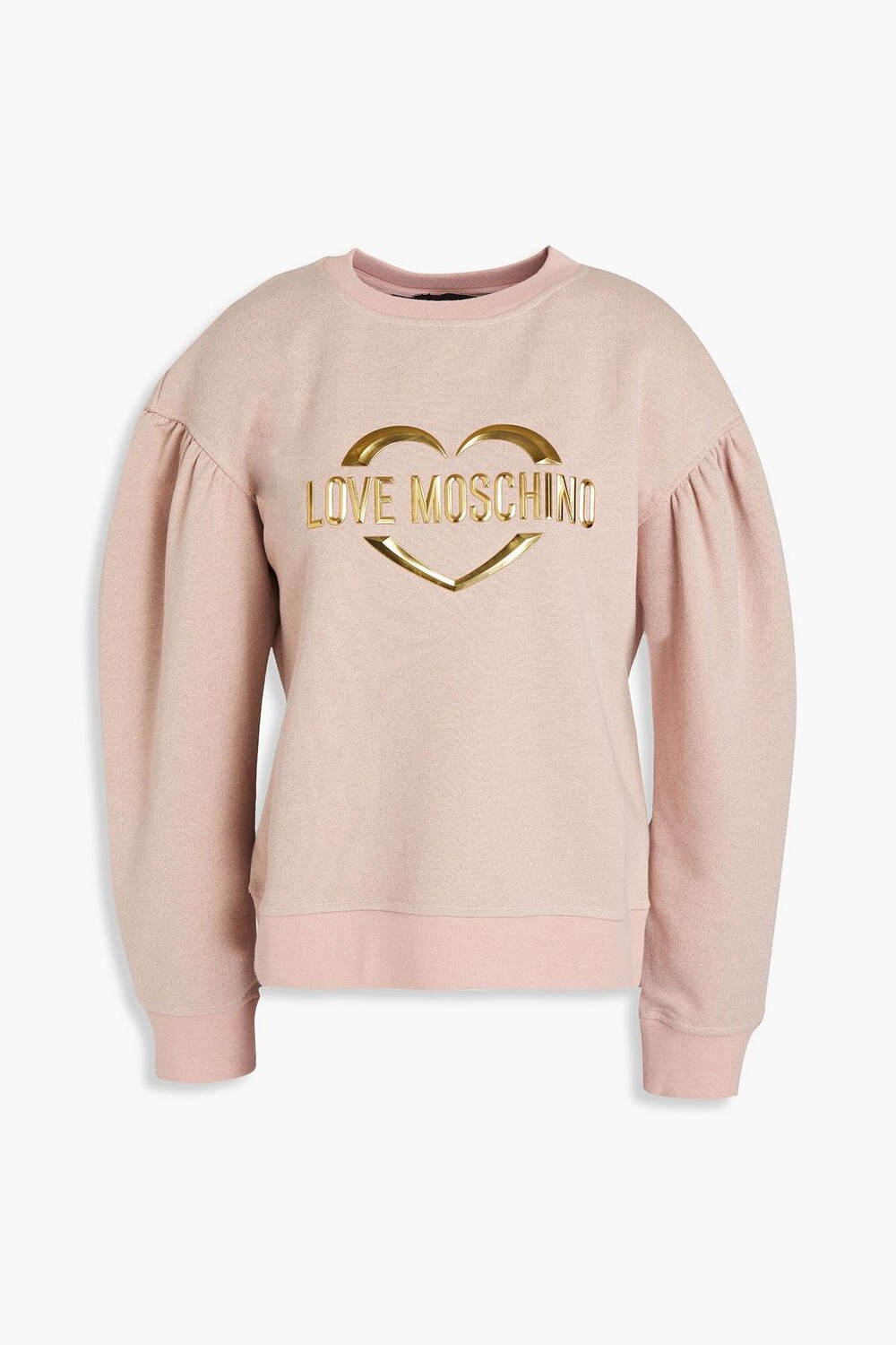 

Толстовка из французского хлопка с аппликацией LOVE MOSCHINO, румян