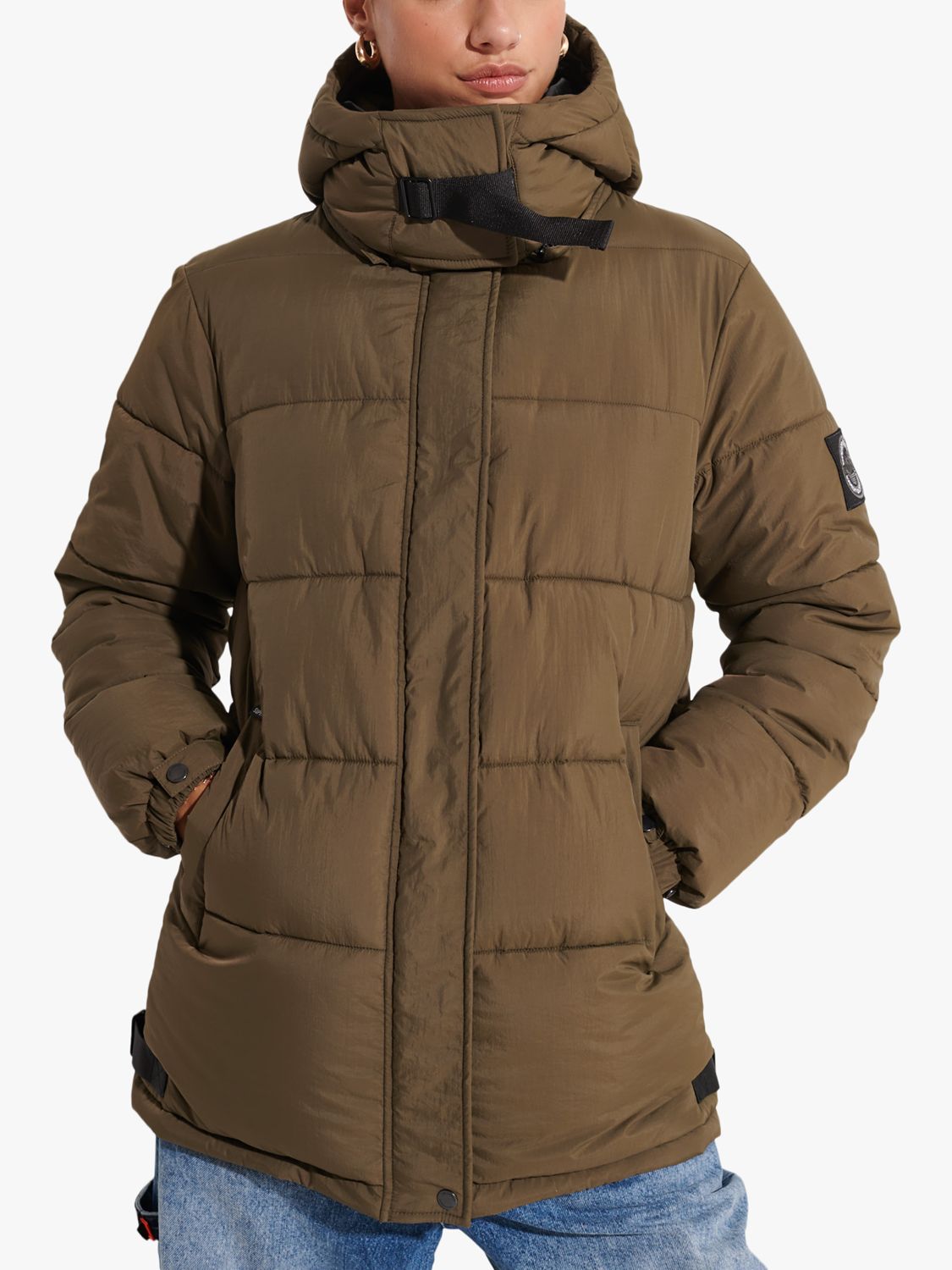 

Утепленный пуховик Superdry Expedition Cocoon, тёмный мох