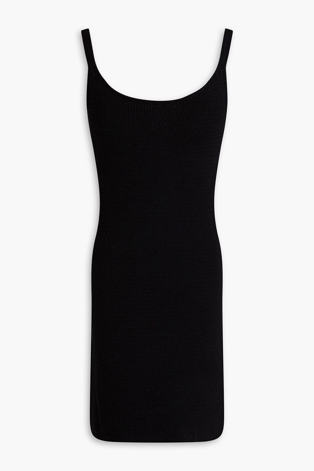 Платье мини Lena из смесового хлопка RAG & BONE, черный