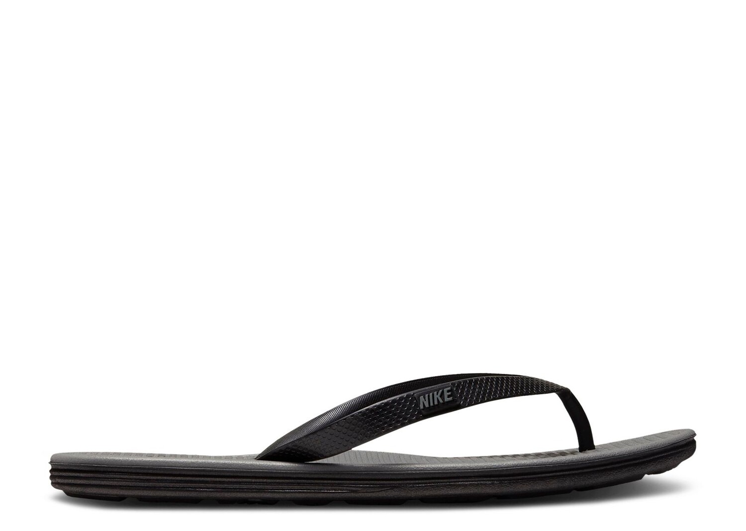 

Кроссовки Nike Solarsoft Thong 2 'Black Cool Grey', черный, Черный;белый