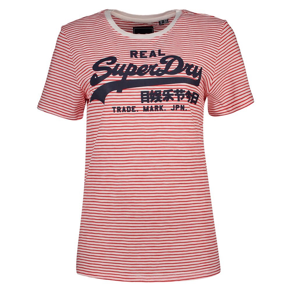 

Футболка Superdry Vintage Logo Stripe, красный