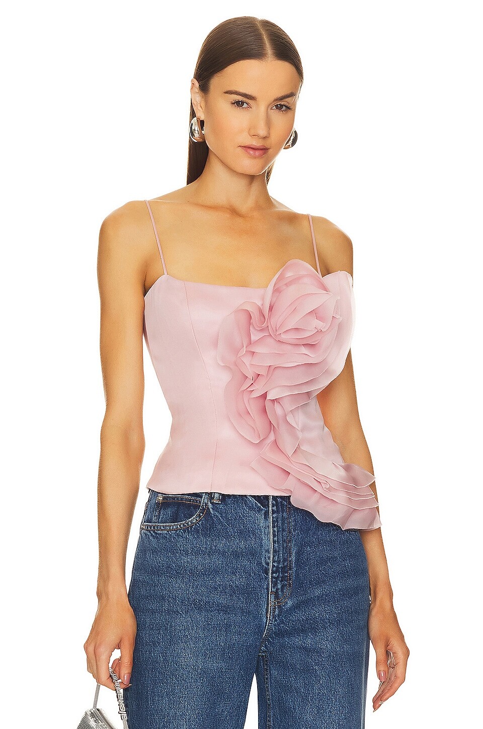 Топ Rozie Corsets Flower Trim Corset, цвет Light Pink топ rozie corsets flower crop белый