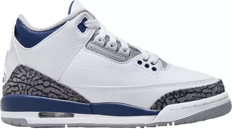 

Детские баскетбольные кроссовки Air Jordan 3 Retro для начальной школы, мультиколор