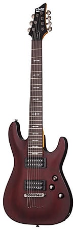 цена Электрогитара Schecter Omen 7 7 String Electric Guitar Walnut Satin