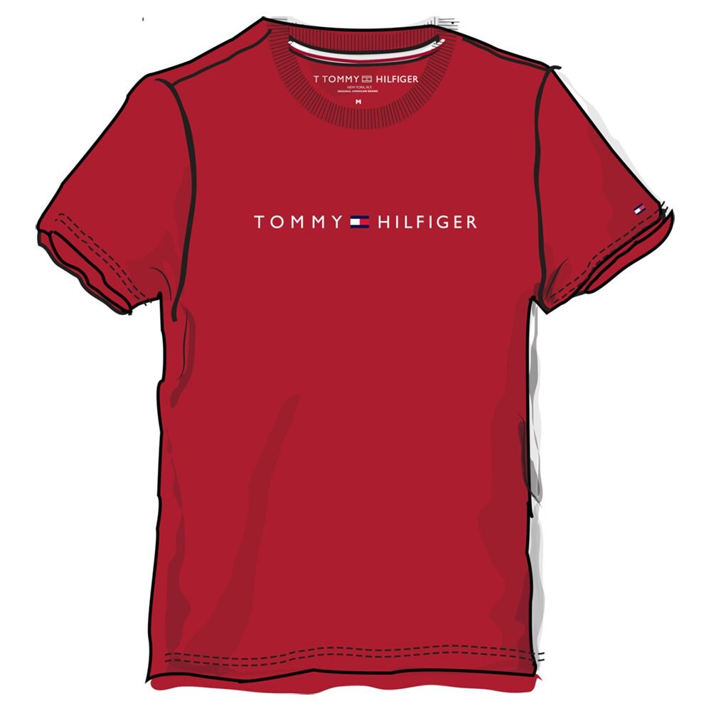 

Футболка Tommy Hilfiger Crew Logo, красный