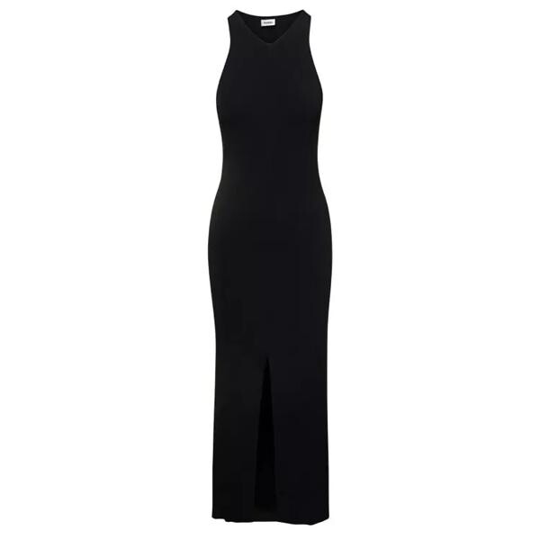 

Платье elia' long dress with front split in viscose Nanushka, черный