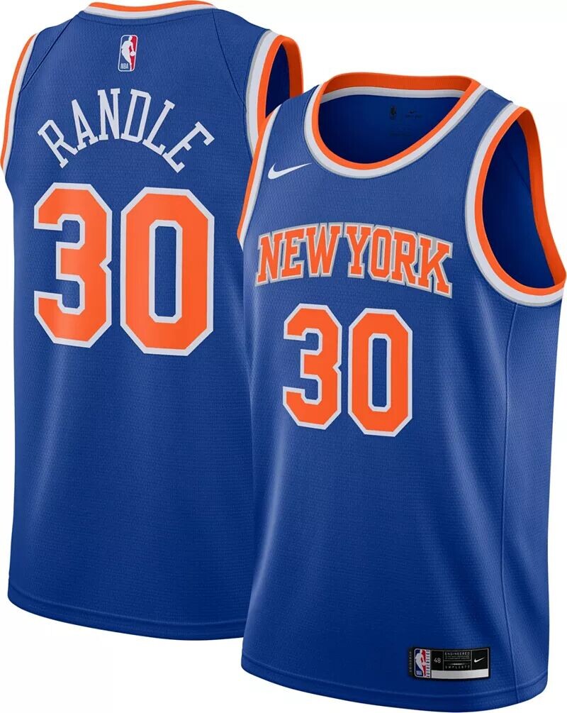 

Мужская майка Nike New York Knicks Julius Randle #30 Swingman
