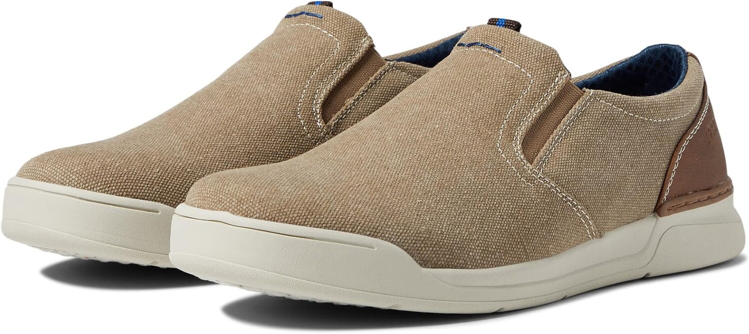 

Кроссовки Kore Tour Canvas Plain Toe Slip-On Nunn Bush, цвет Stone