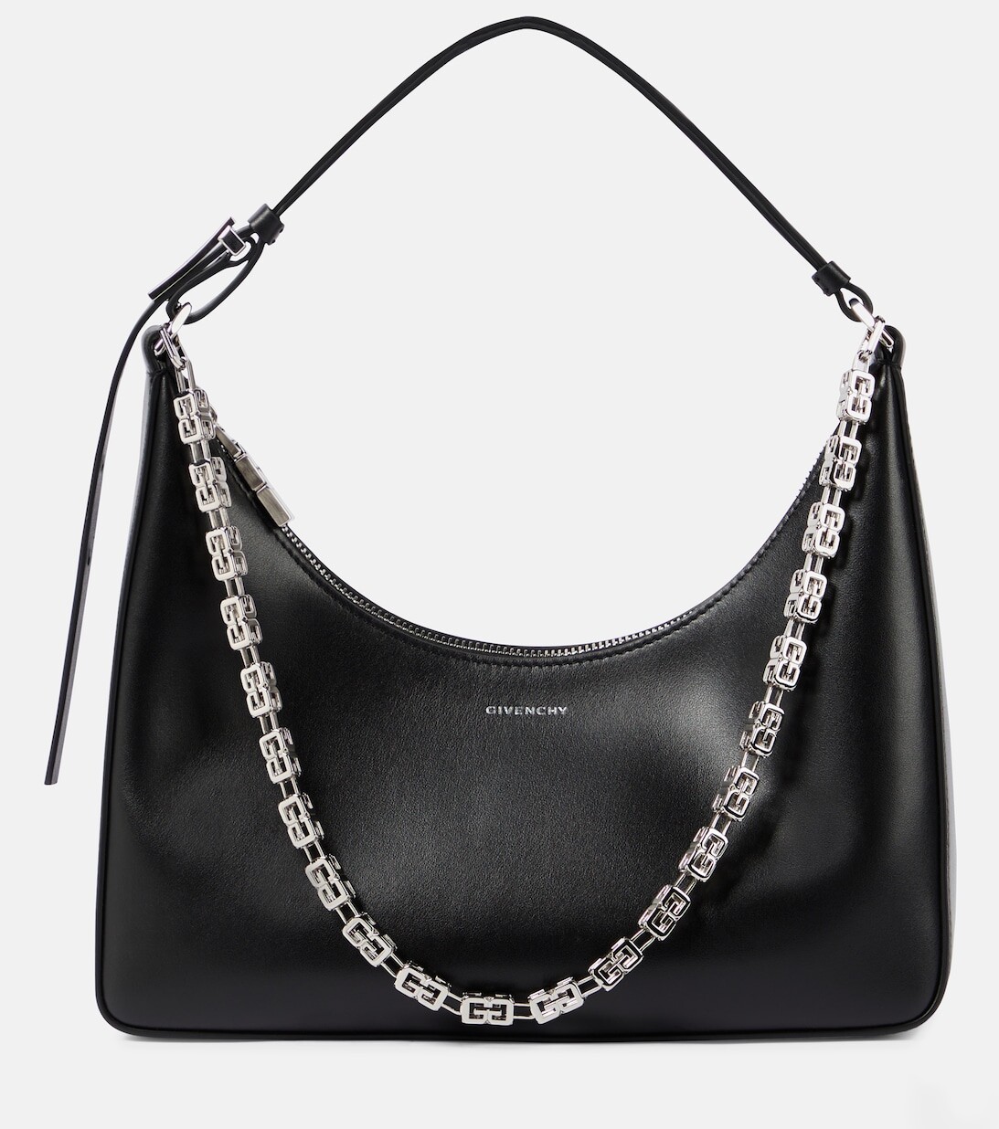

Маленькая кожаная сумка через плечо Moon Cut Out Givenchy, черный