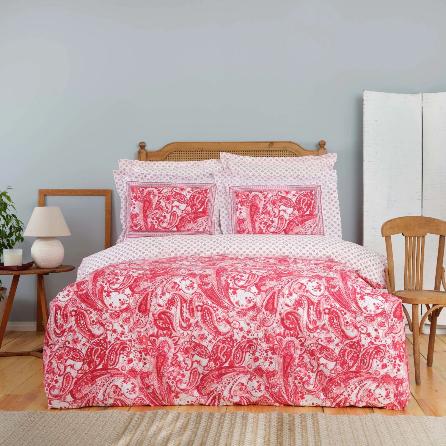 

Karaca Home Bellance Красный Комплект постельного белья из 100 % хлопка