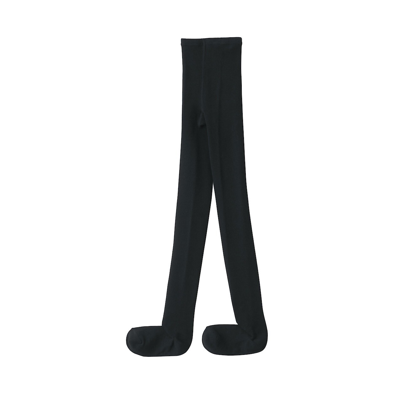

Колготки, подходящие под прямой угол стопы и каблука MUJI, черный