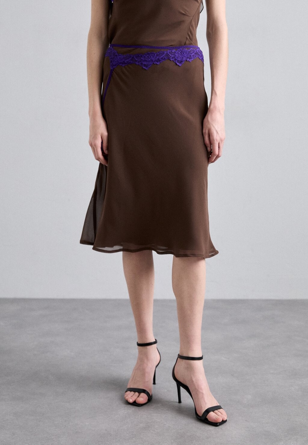

Юбка-колокольчик Double Layer Skirt Vaillant, темно коричневый