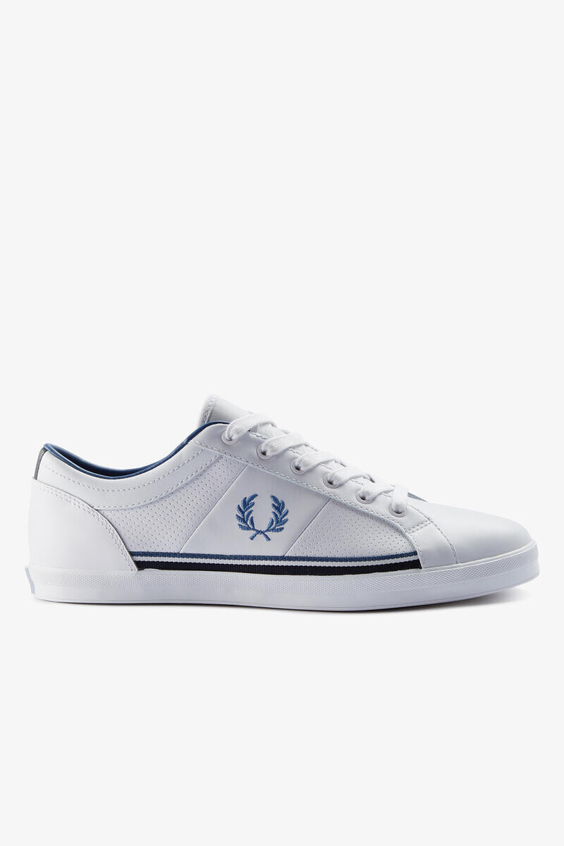 

Кроссовки Baseline из перфорированной кожи Fred Perry, белый