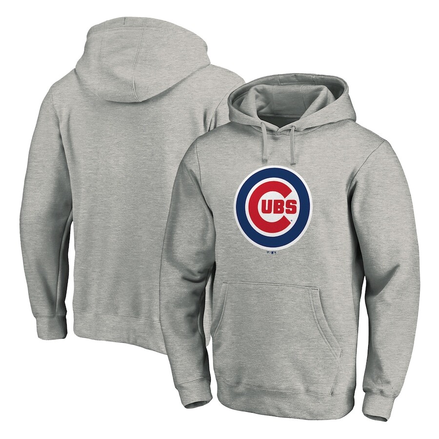 

Пуловер с капюшоном Fanatics Branded Chicago Cubs, серый