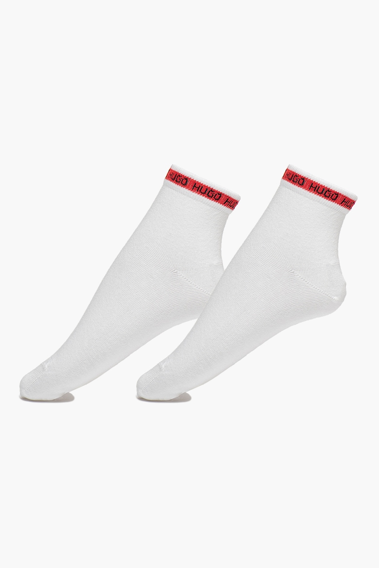 Короткие носки из хлопка - 2 пары Hugo, белый