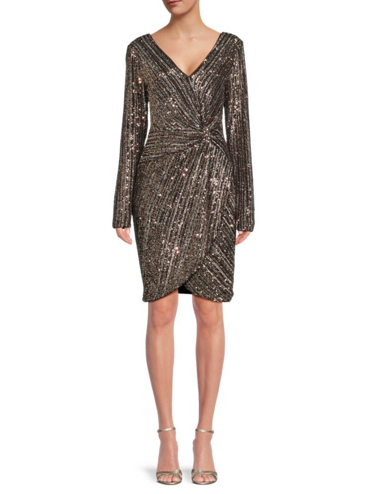 

Платье до колена с пайетками Guess, цвет Bronze Multicolor