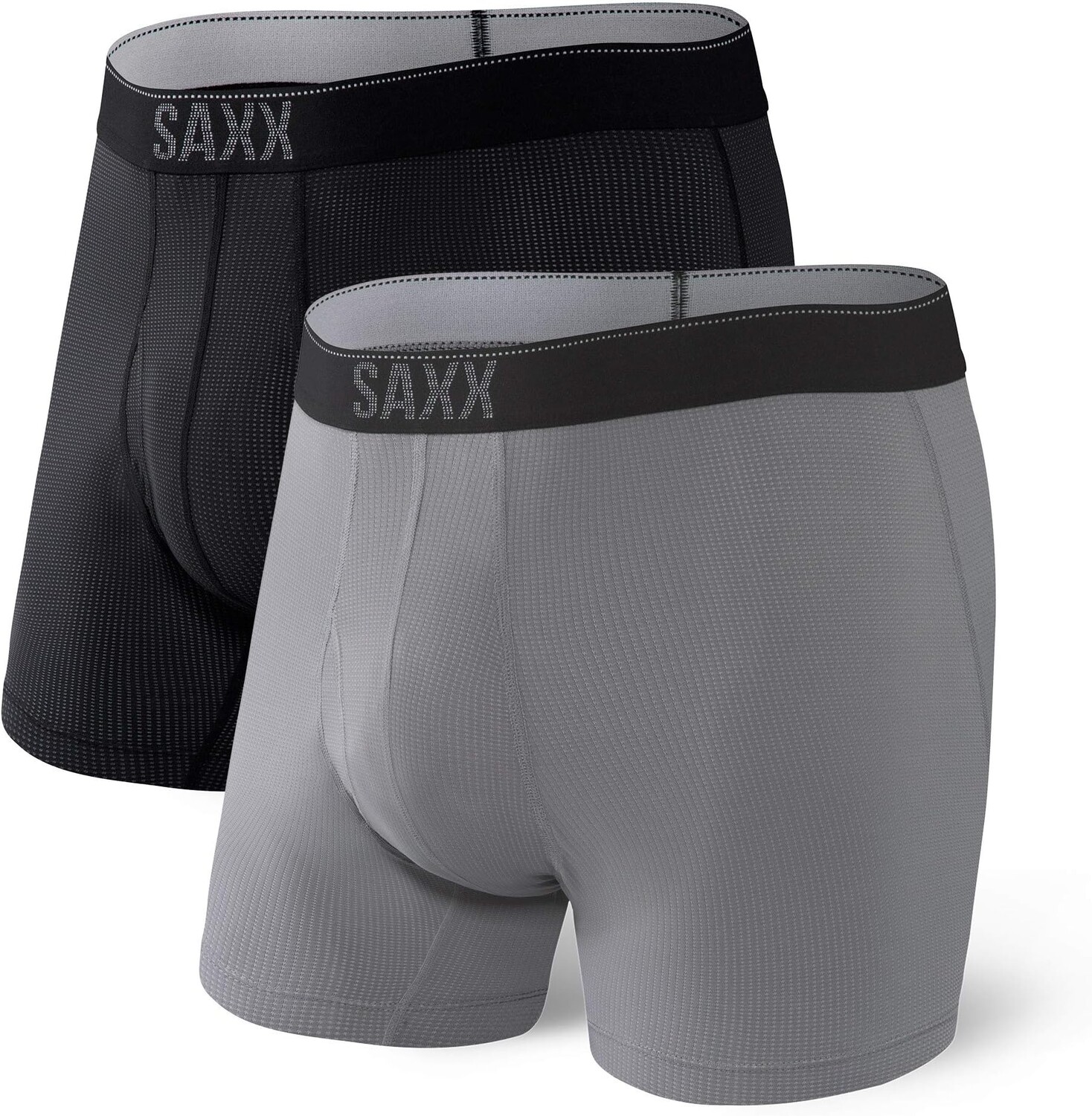 

Набор из 2 трусов-боксеров Ultra Boxer Fly SAXX UNDERWEAR, цвет Black/Dark Charcoal II