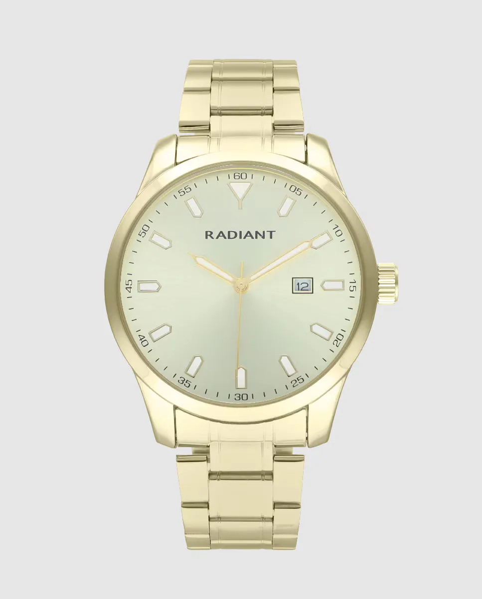 

Мужские часы Victory RA638204 со стальным и золотым ремешком Radiant, золотой