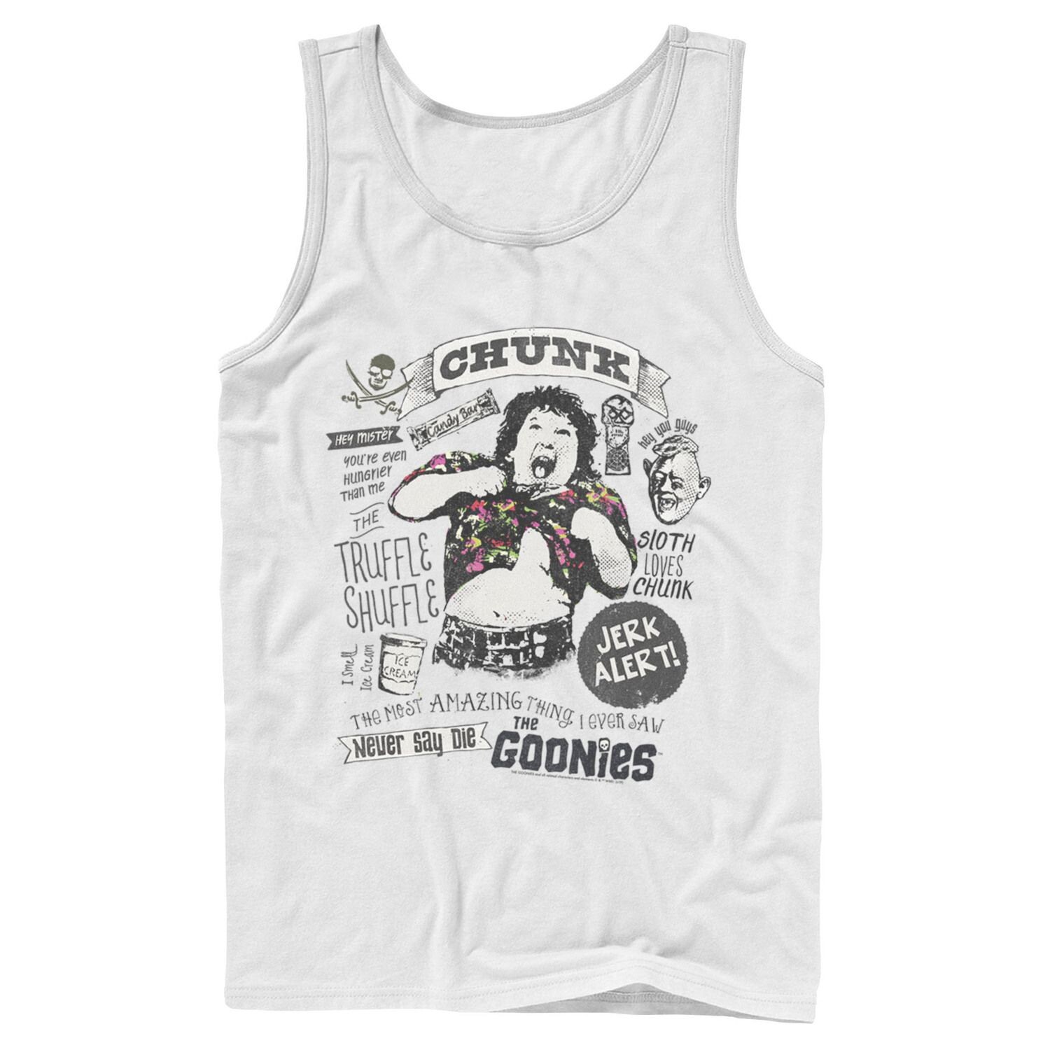 

Мужская майка с текстом The Goonies Chunk and Sloth Things Licensed Character