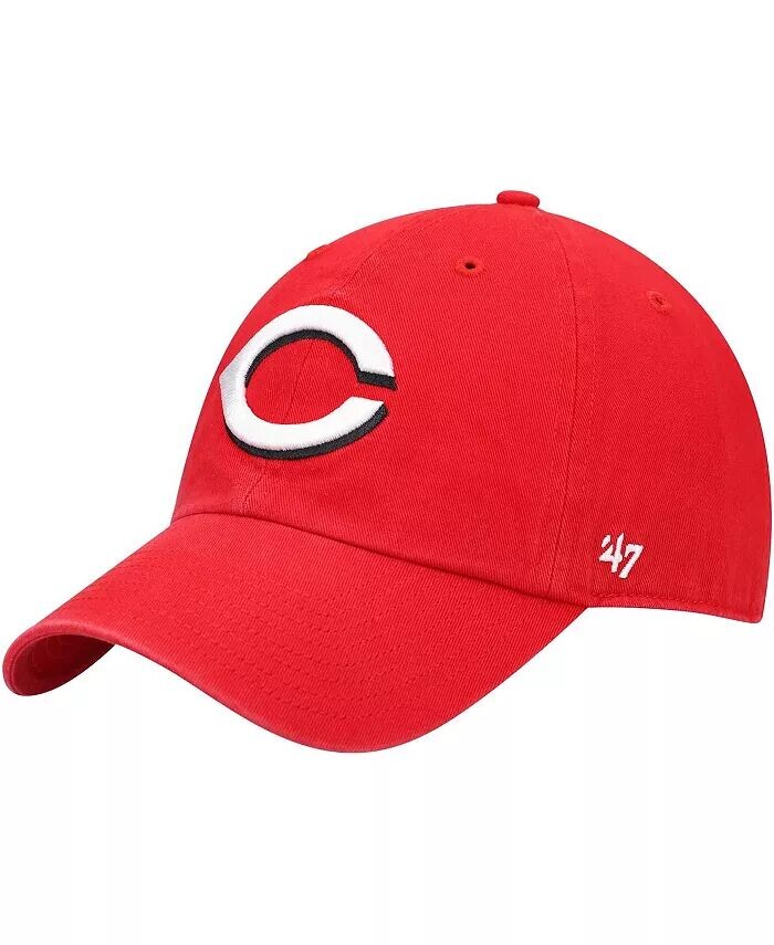 

Мужская красная регулируемая шапка Cincinnati Reds Home Clean Up '47 Brand, красный