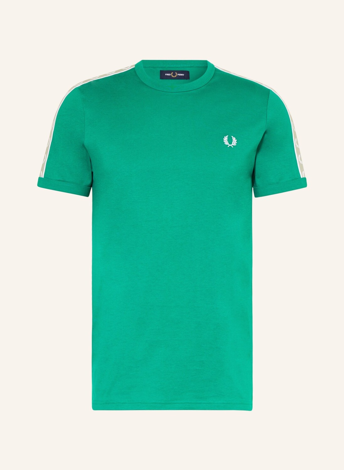 

Футболка FRED PERRY mit Galonstreifen, зеленый